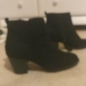 Black heeled ankle boots
